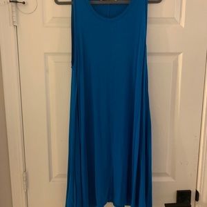 Blue tank top dress